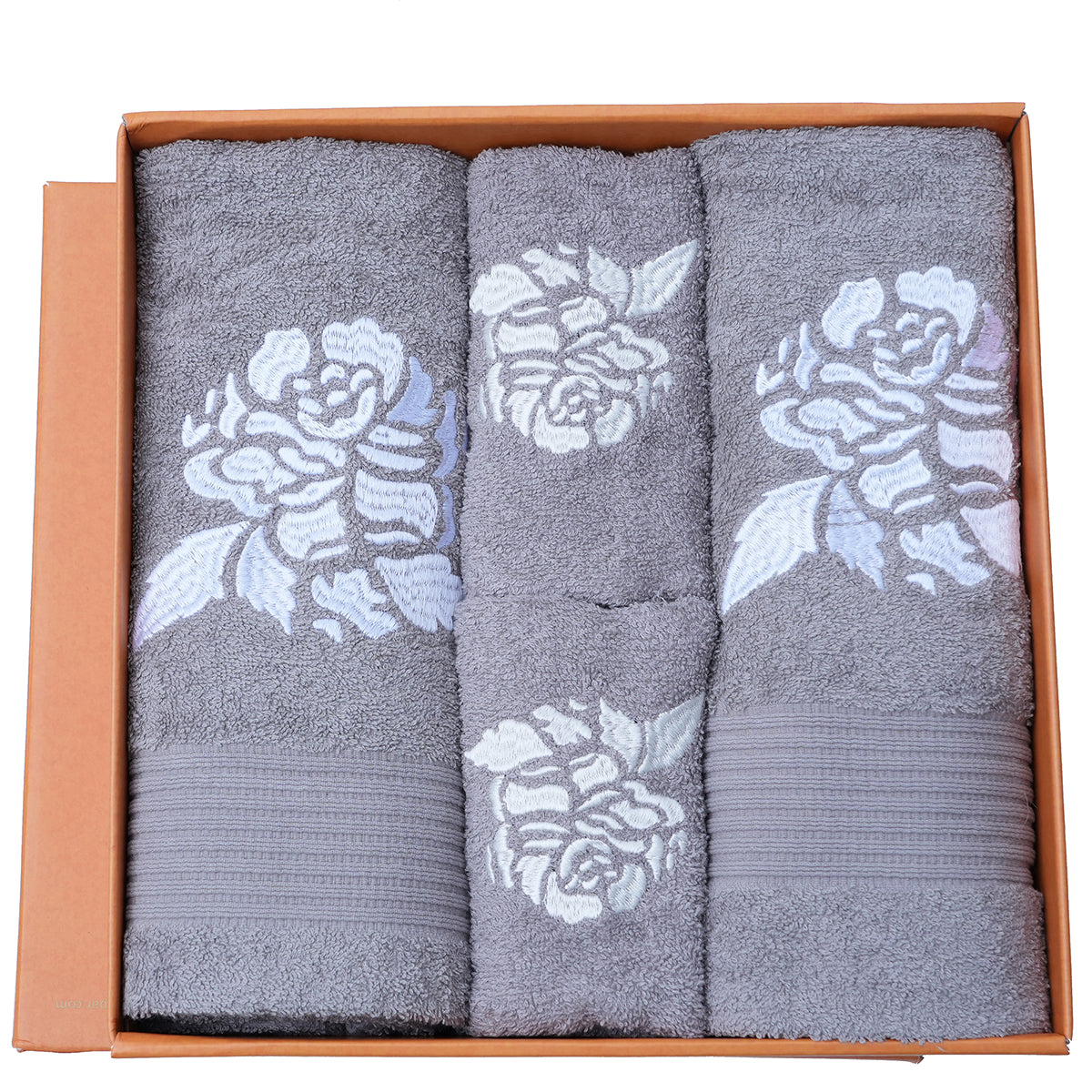 Florent Ultra-Soft And Highly Absorbant Ash Grey 5Pc Bath Set