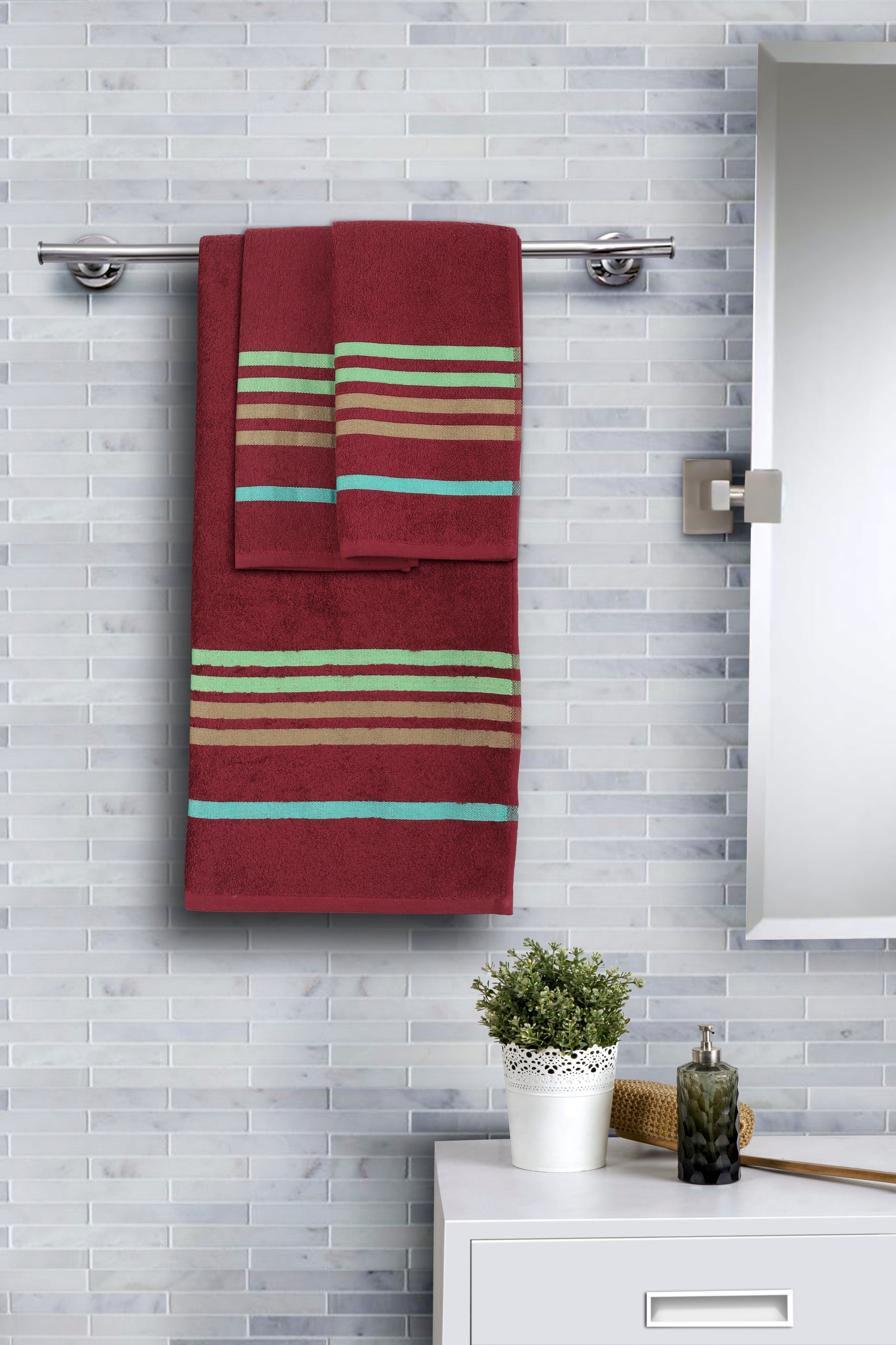 Astor Extra Soft Red Towel Set