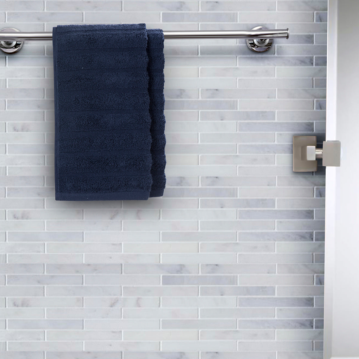 Casper Antimicrobial Antifungal Super Absorbent & Lofty Indigo Towel Set