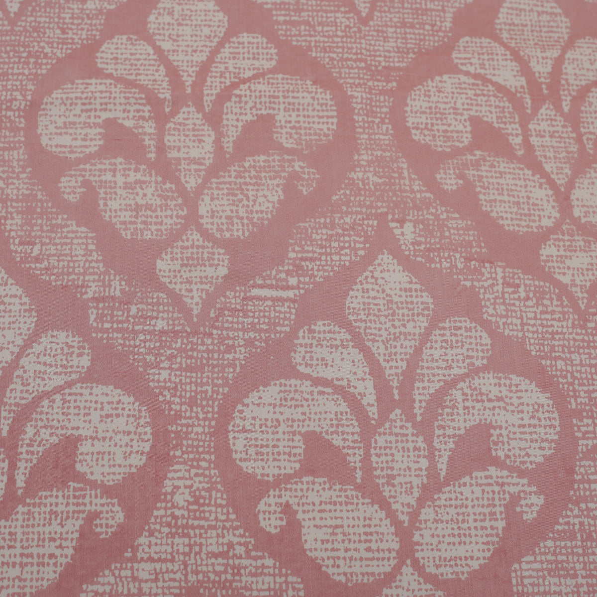 Folklore Transition Diamond Festivity Printed 100% Cotton Peach Ultra Soft Bed Sheet
