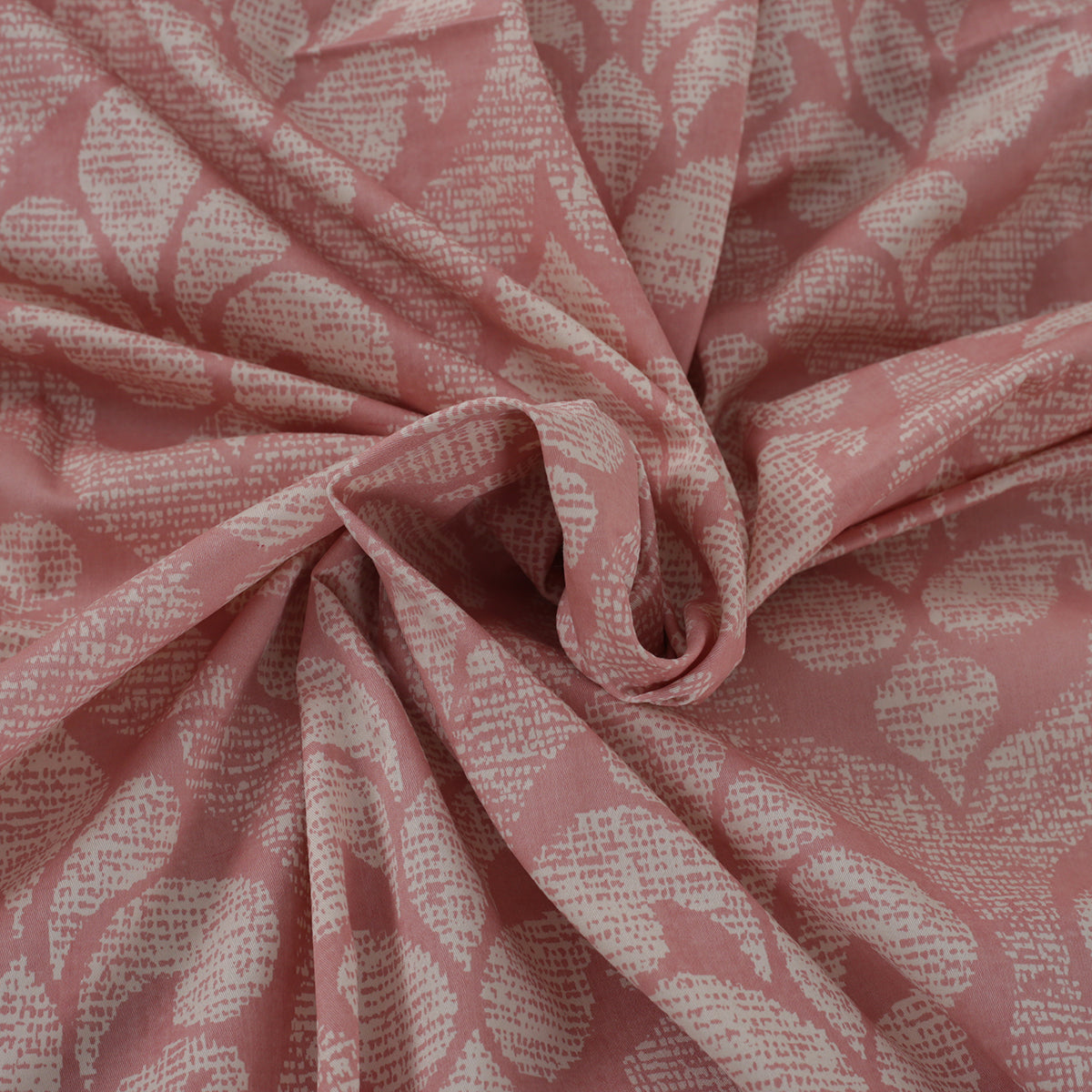 Folklore Transition Diamond Festivity Printed 100% Cotton Peach Ultra Soft Bed Sheet