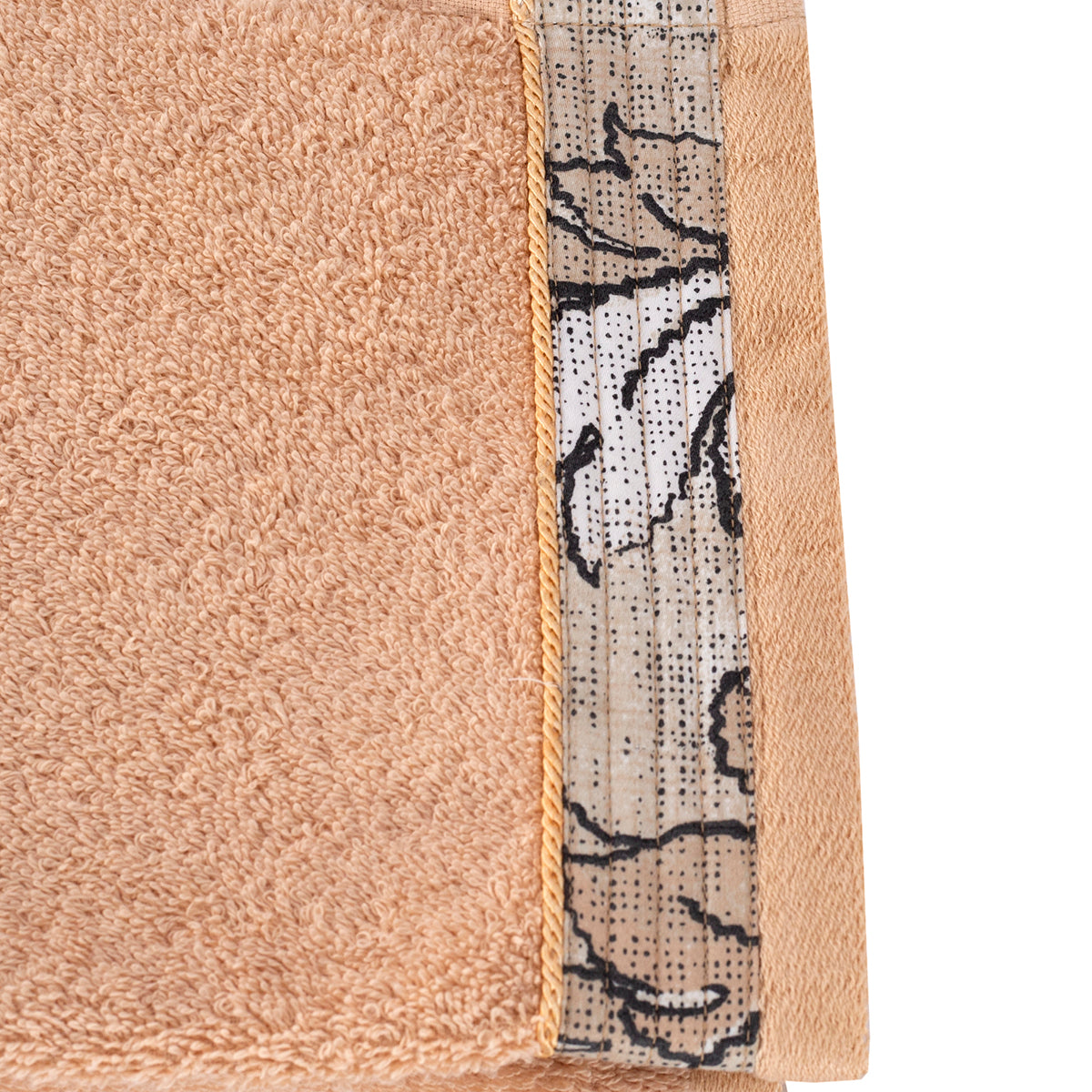 Nostalgic Attire Deco Petal Orange Antimicrobial Antifungal Super Absorbent &amp; Soft Towel