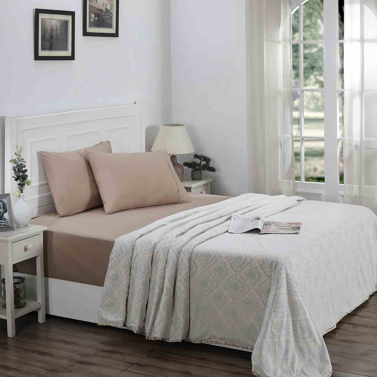 Regency Rachel Neutral Light Weight 100% Cotton Dohar