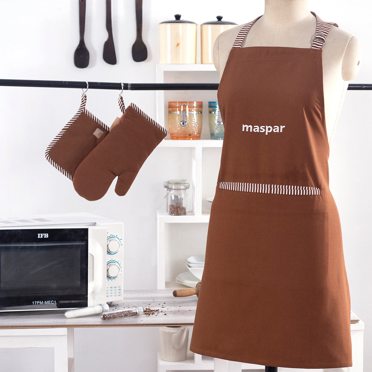 Russel Brown 1 Pc Apron