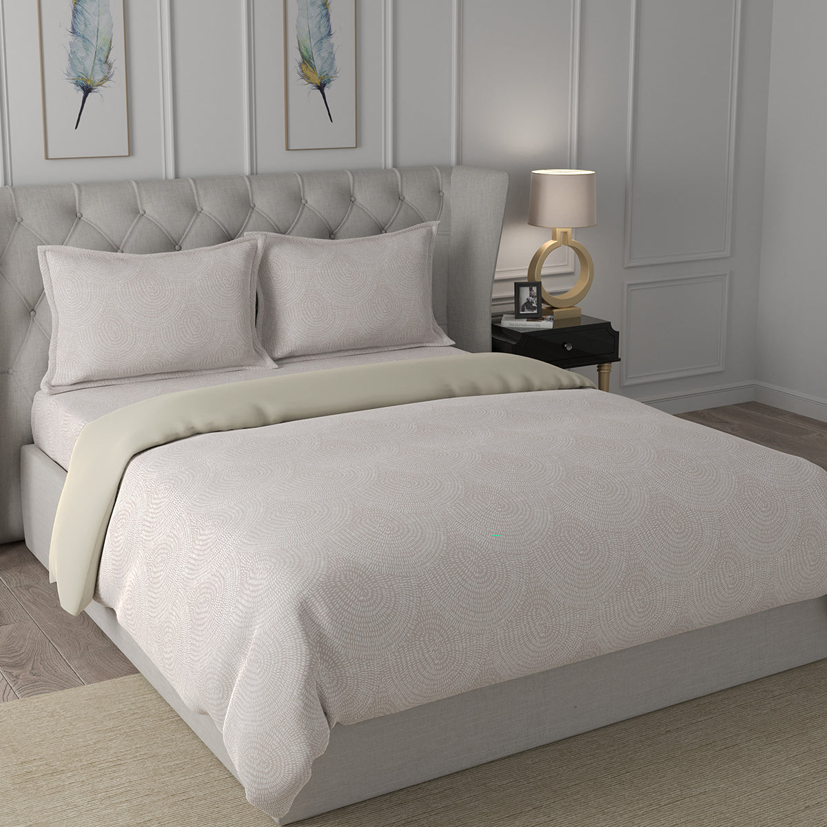 Hermosa Exotic Bouquet Solaris Neutral Quilt