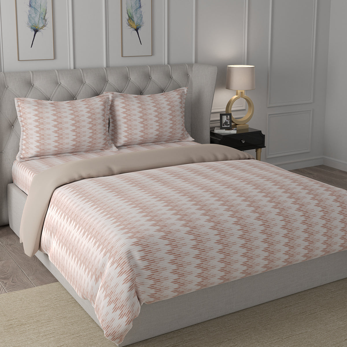 Hermosa Exotic Bouquet Asher Red 4 Pc Quilt/Quilted Bed Cover Set