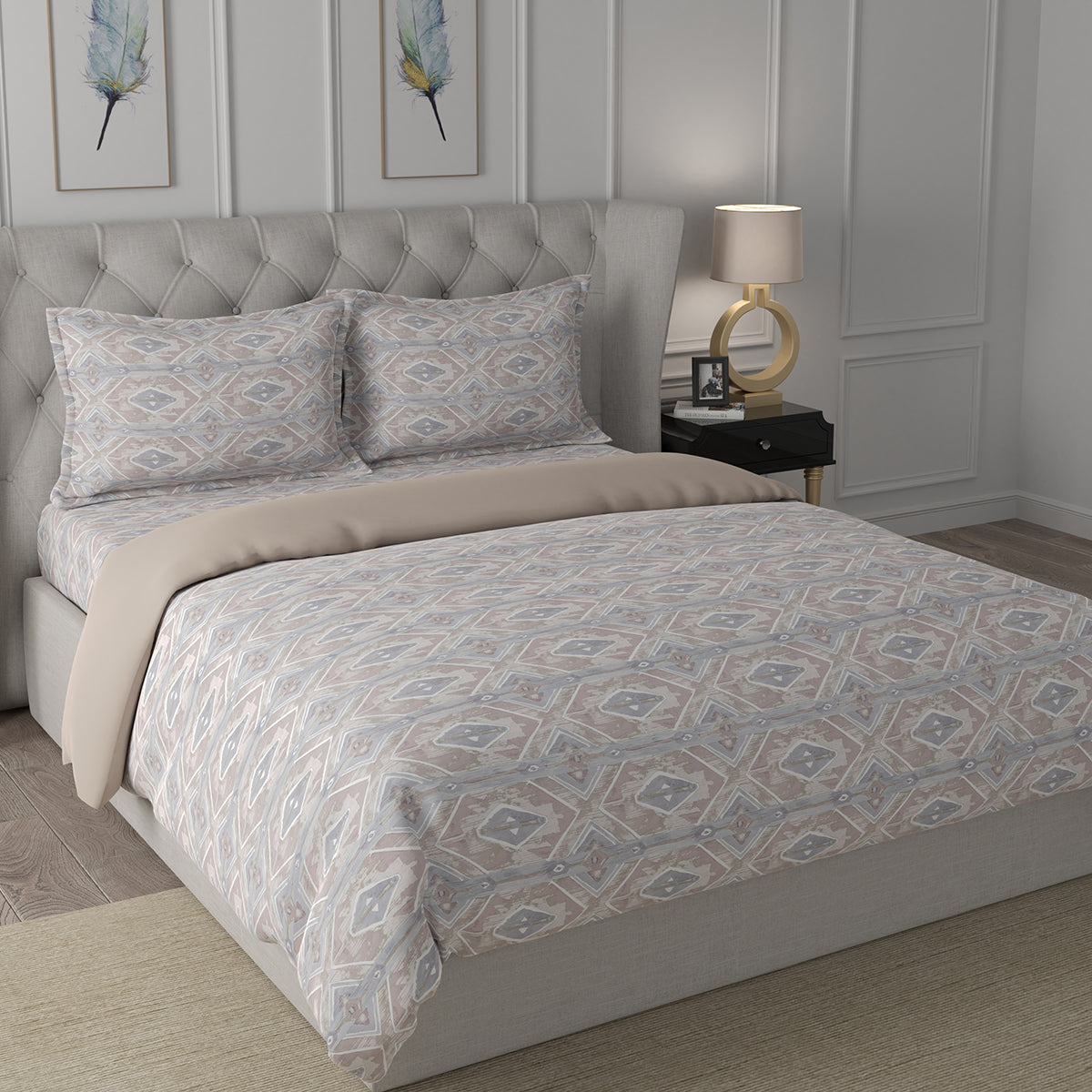 Hermosa Exotic Bouquet Tupack Red 4 Pc Quilt/Quilted Bed Cover Set