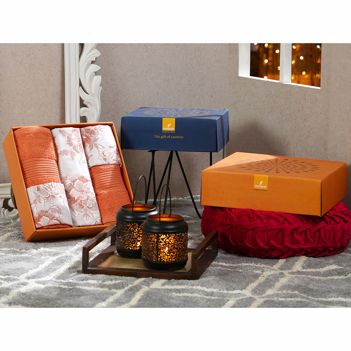 Backyard Patio Silvie Bed Bath Set Red