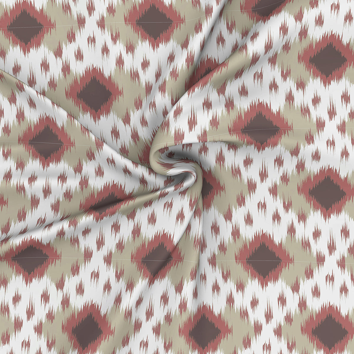Florescence Arlen Print Red Fitted Sheet With Pillow Covers