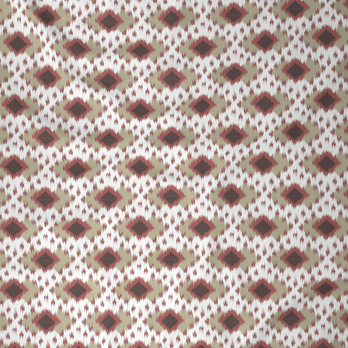 Florescence Arlen Print Red Fitted Sheet With Pillow Covers