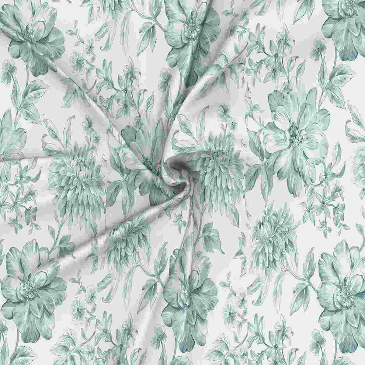 Regency Alicia Printed 210TC 100 %Cotton Blue Bed Sheet