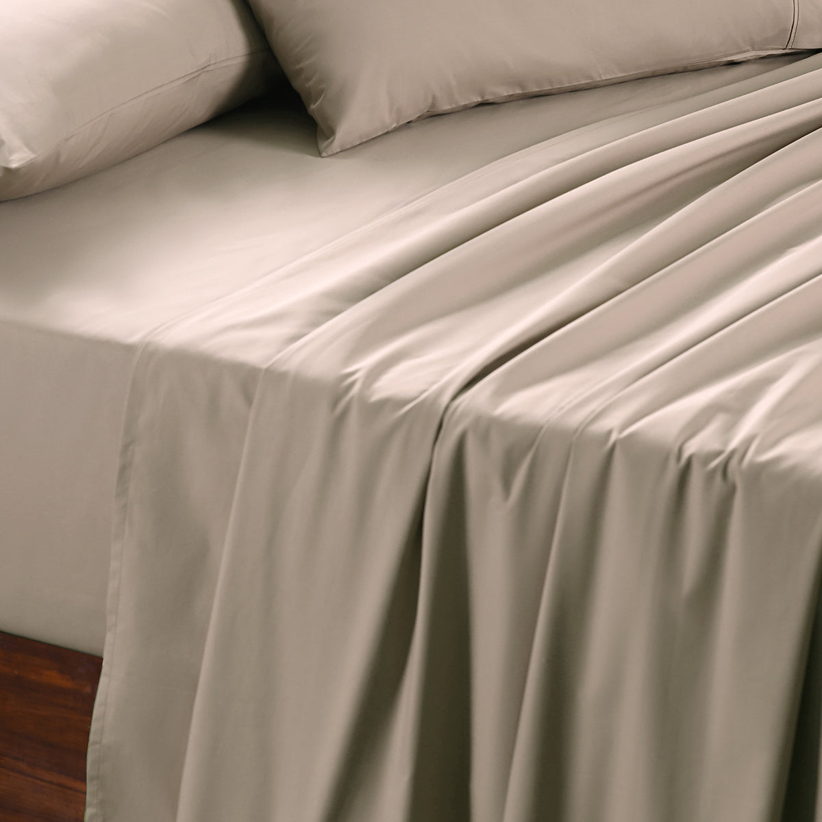 Slumber Plain Easy Care Percale 100% Cotton Nomad Crisp Bed Sheet