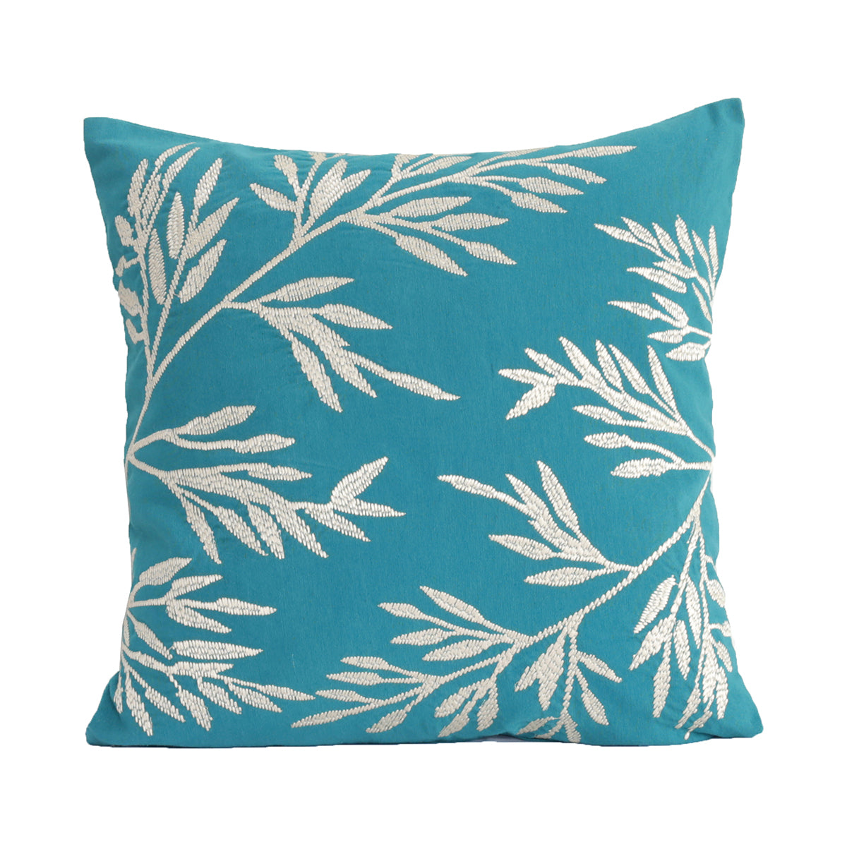 Buy Textured Flora Embroidered Cushion Cover Online Maspar