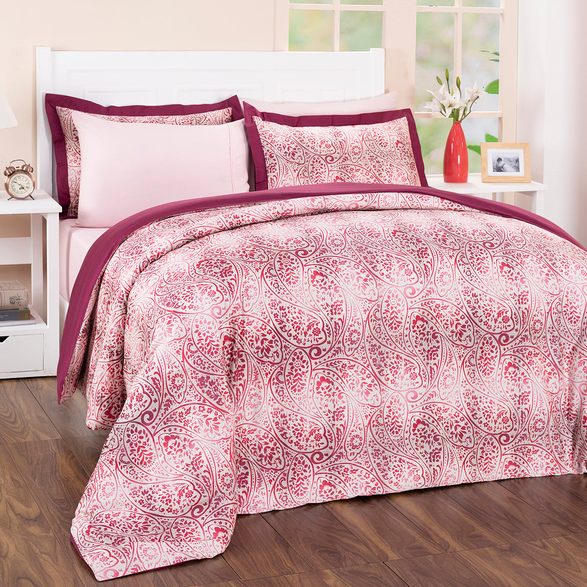 Folklore Transition Ombre Bonanza 100%Cotton Print 2 Pc Single Duvet Cover with Pillow Case