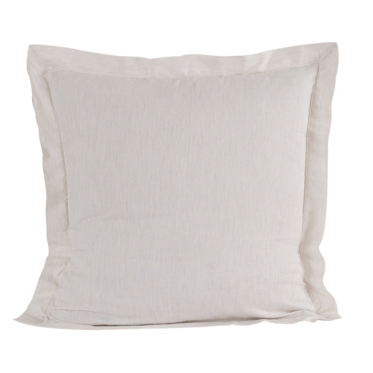 Emmie 100% Natural Egyptian Cotton with Hemm Stitch 2PC Pillow Case Euro Set