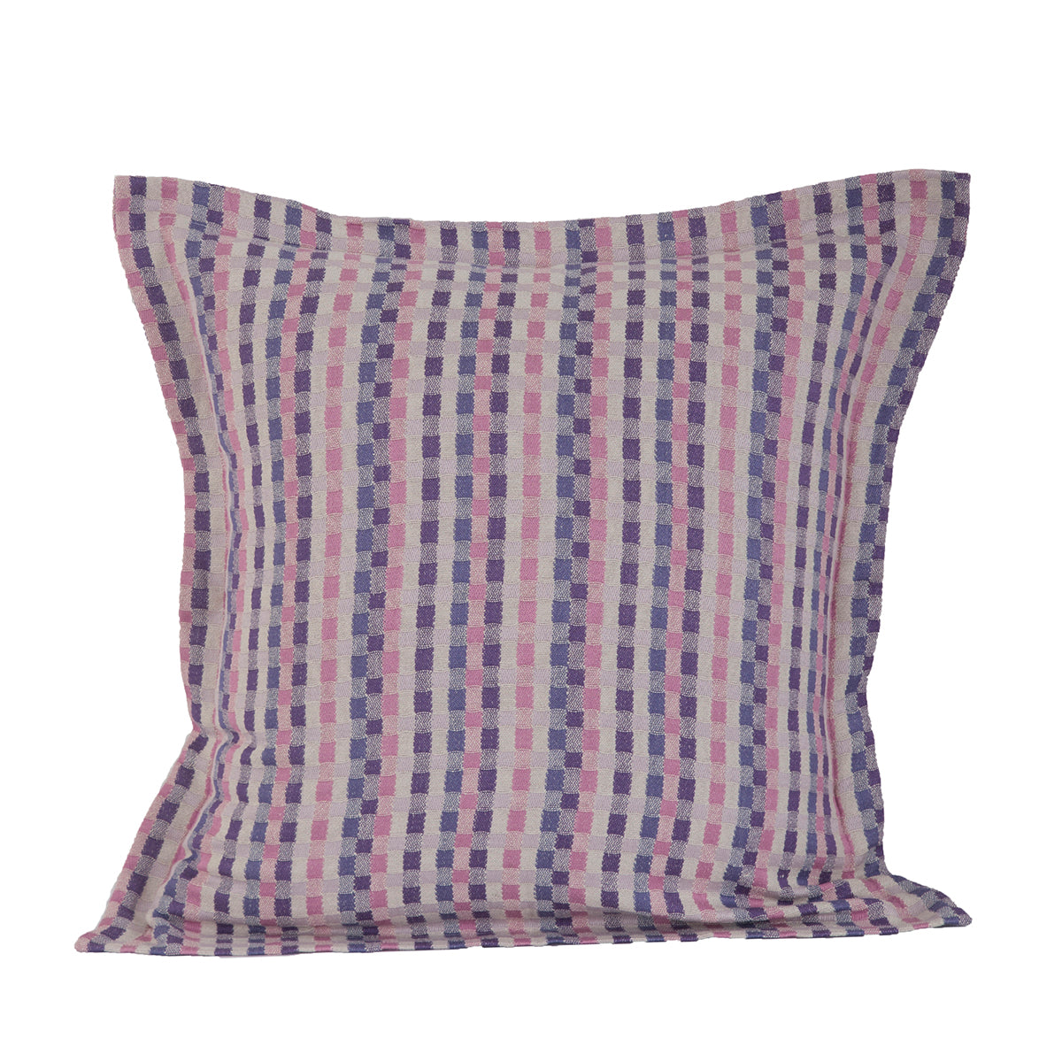 Hues Co-Exist Verve Yarn Dyed Texture Standard Purple 2 PC Pillow Case Euro Set