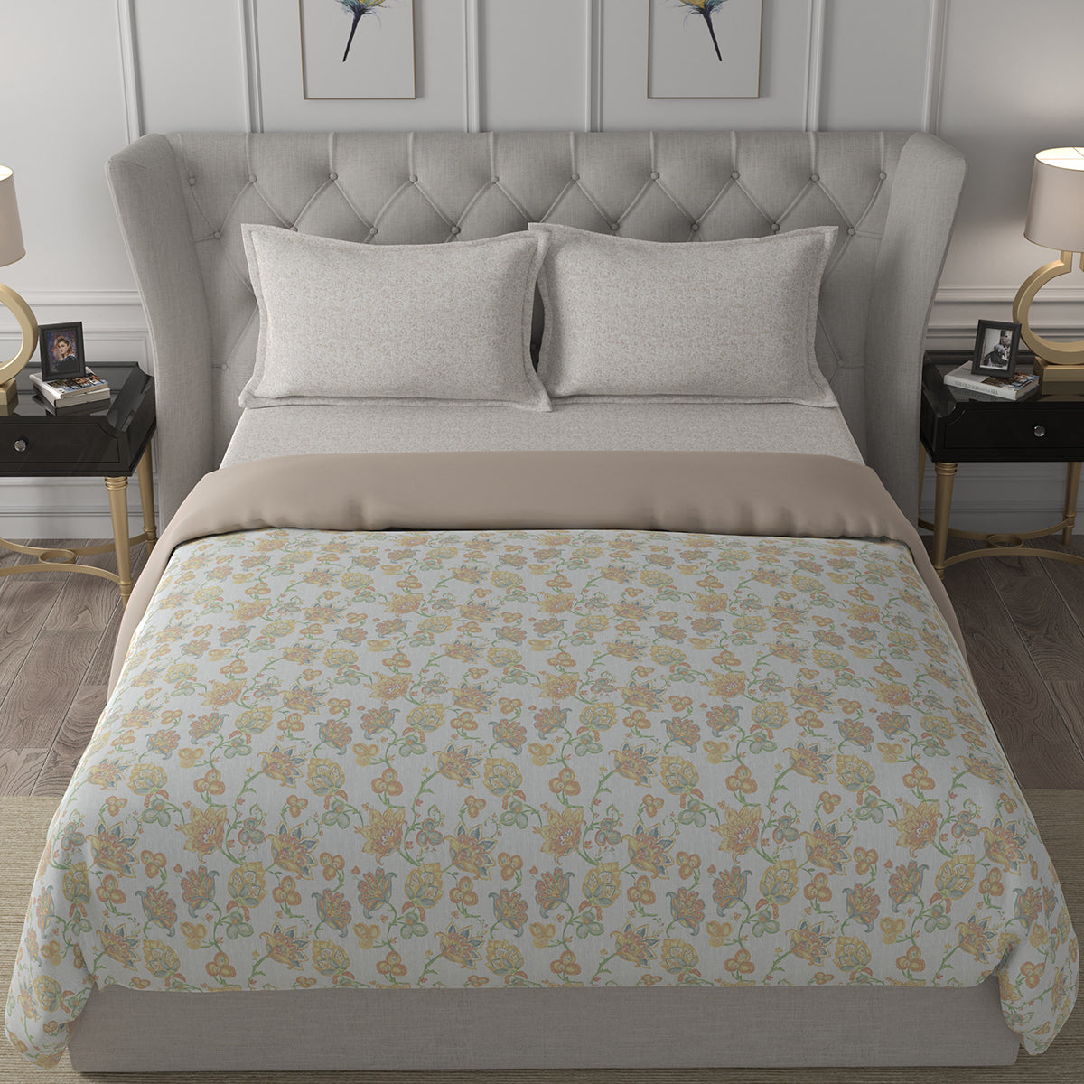 Hermosa Exotic Bouquet Cordelia Orange Quilt