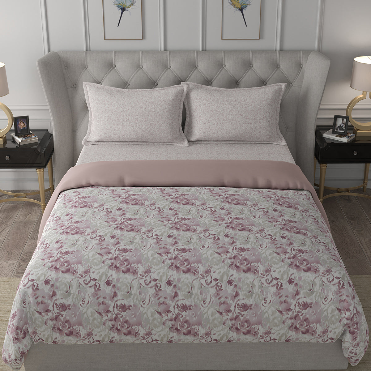 Backyard Patio Meridian Summer AC Quilt/Quilted Bed Cover/Comforter Red