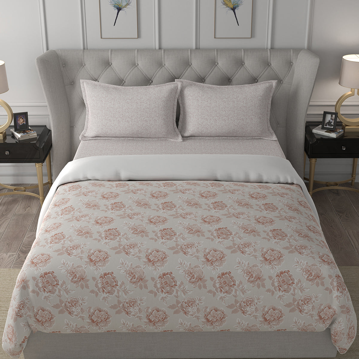 Backyard Patio Silvie Summer AC Quilt/Quilted Bed Cover/Comforter Red