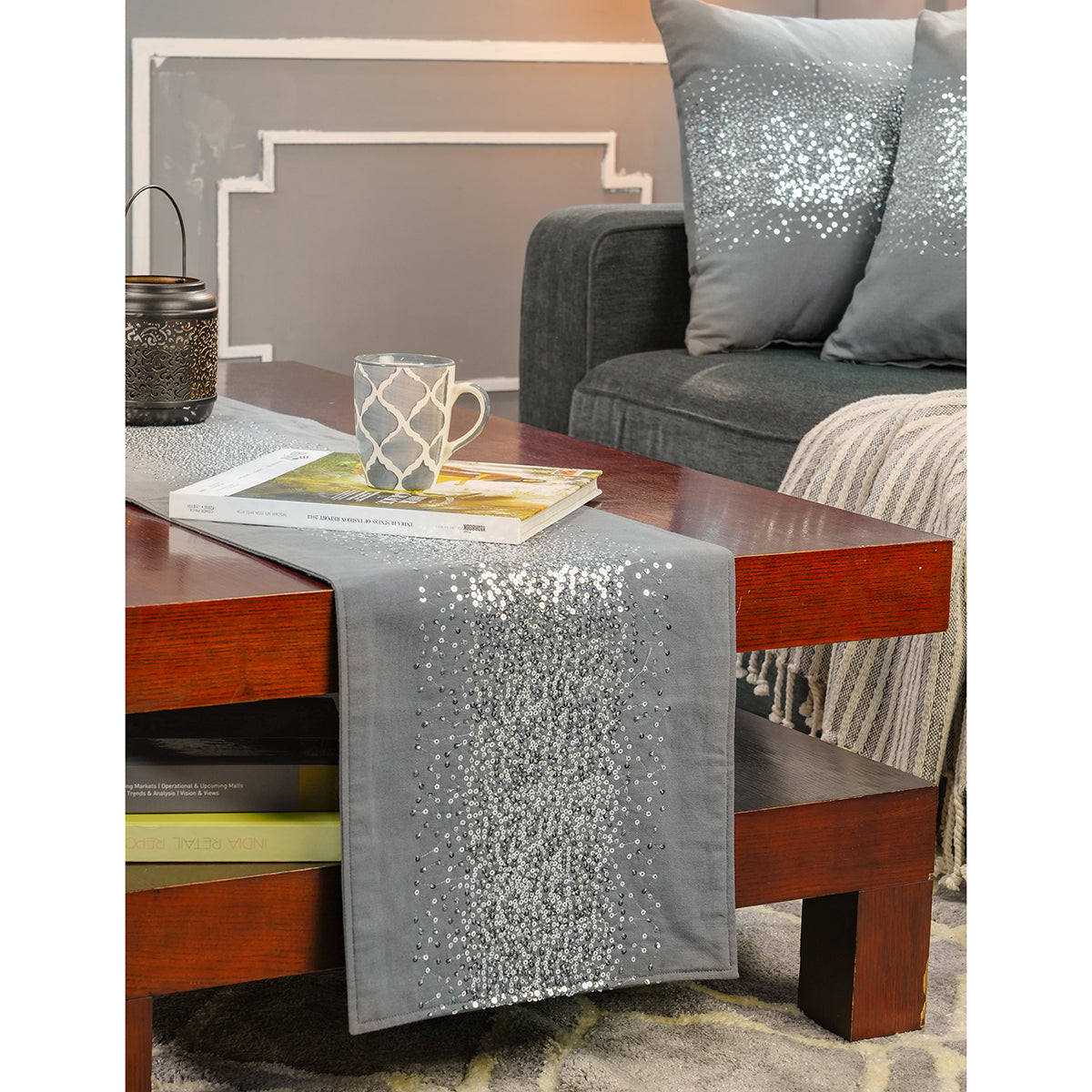 Dazzle Glance Solid Ash 1PC Runner With Box Packaging