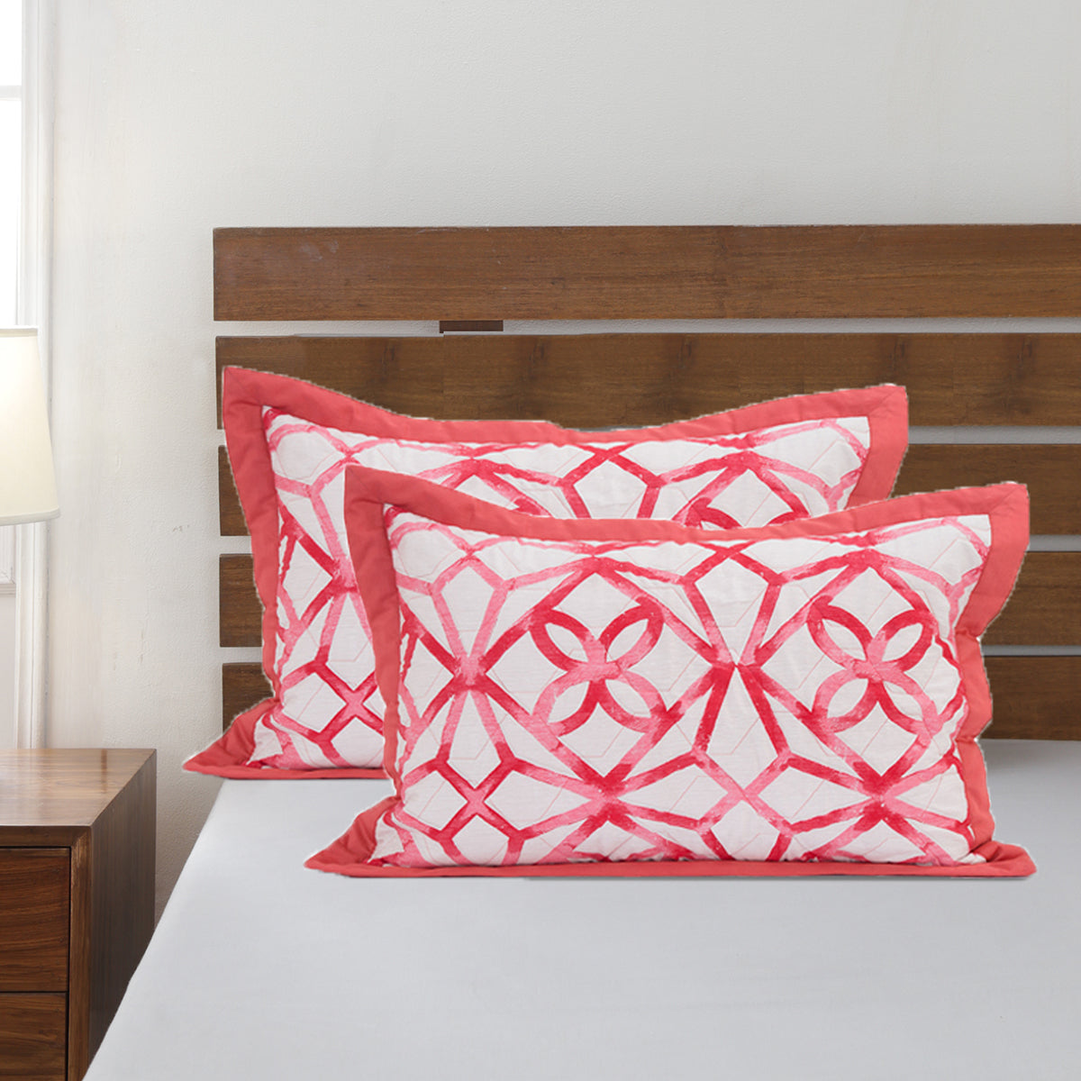 Stained Mosaic Quilted 2PC Pillow Sham Set