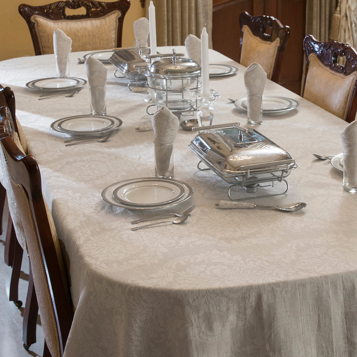 Colette 9PC Table Set White