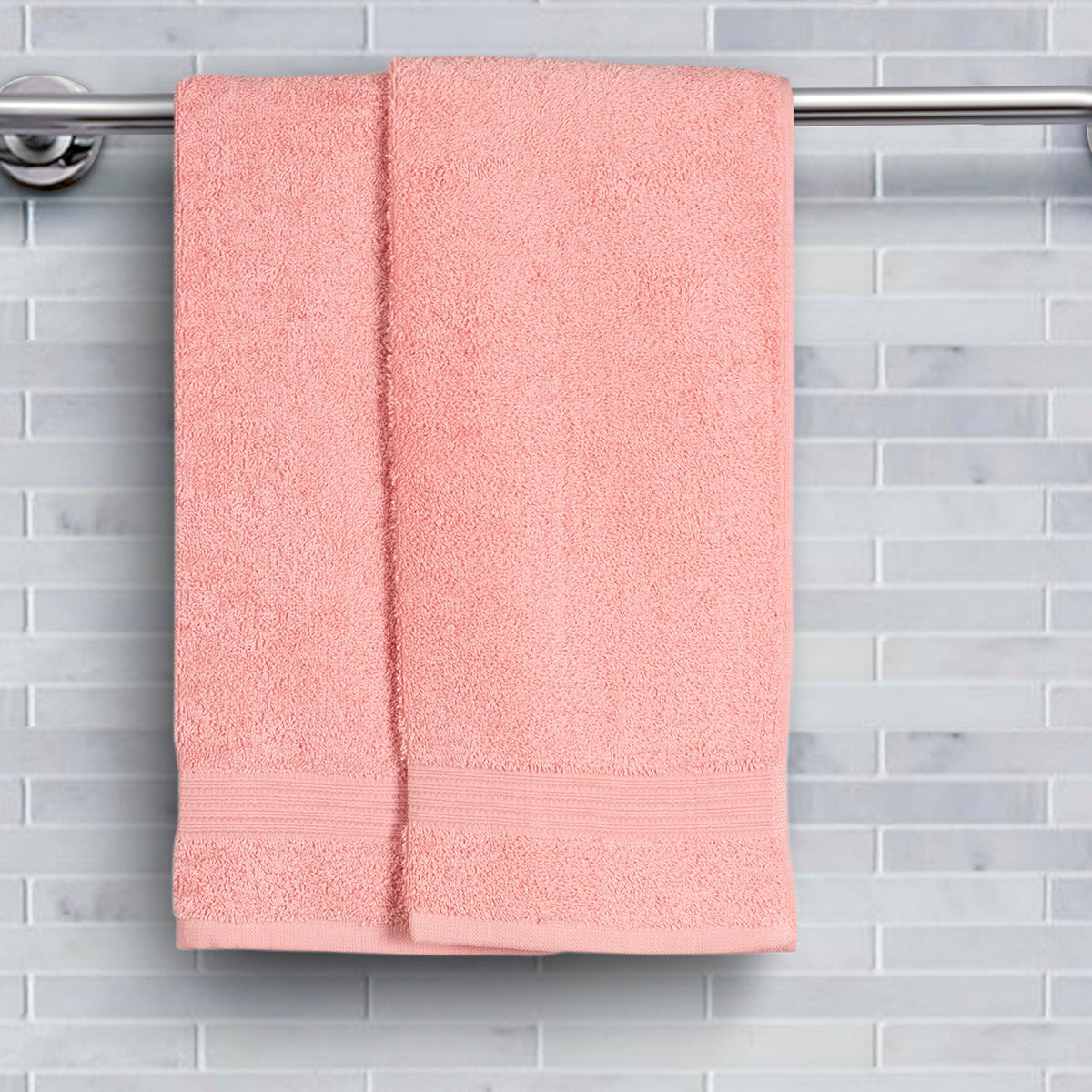 Buy Jeneth Ultra-soft and highly absorbant Blossom Pink Towel Set