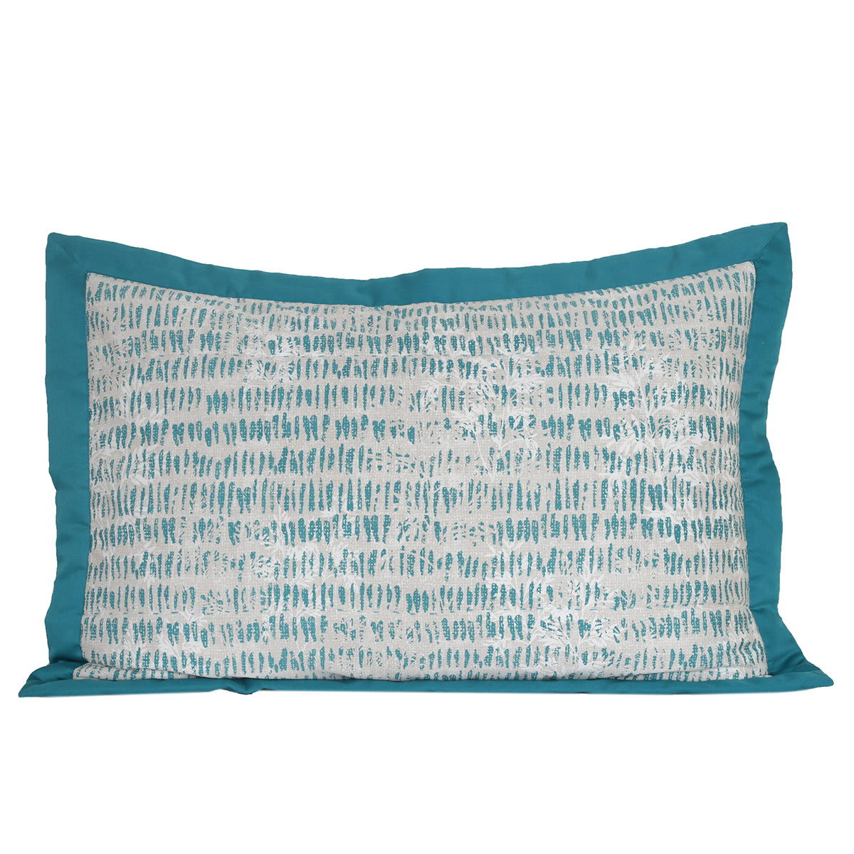 Traversed Line Hand Quilted 2PC Pillow Sham Set