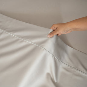 100% Tencel™ Solid Bedsheet with Pillow Case Serene Haven Noemi Blue