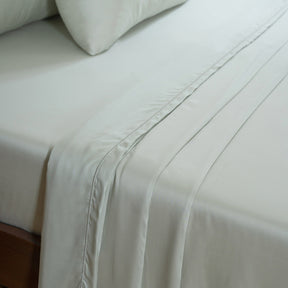 100% Tencel™ Solid Bedsheet with Pillow Case Serene Haven Noemi Green