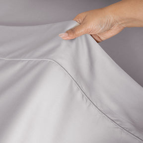 100% Tencel™ Solid Bedsheet with Pillow Case Serene Haven Noemi Grey