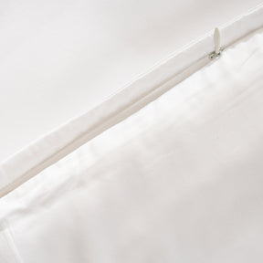 100% Tencel™ Super Soft Duvet Cover with Pillow Case Serene Haven Noemi White