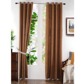 Batik Slub Woven Yard Dyed Curtain Set
