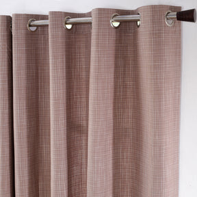 Batik Slub Woven Yard Dyed Curtain Set