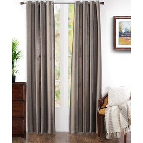 Beatitude Stripe Jacquard Black Colorway Curtain Set