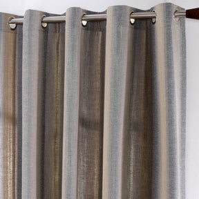 Beatitude Stripe Jacquard Blue Colorway Curtain Set