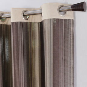 Duo Stripe Woven 2PC Curtain Set
