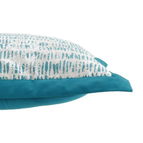 Traversed Line Hand Quilted 2PC Pillow Sham Set