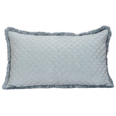 Royal Redux Glare Beaded & Quilted Blue Cushion Cover
