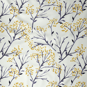 Glam Danica Printed 200 TC 100% Cotton Yellow Bed Sheet