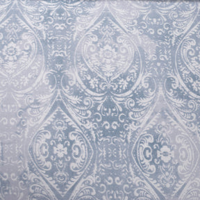 Regal Bliss Lucille Plain And Printed Reversible 100% Cotton Super Soft Blue Duvet Cover with Pillow Case
