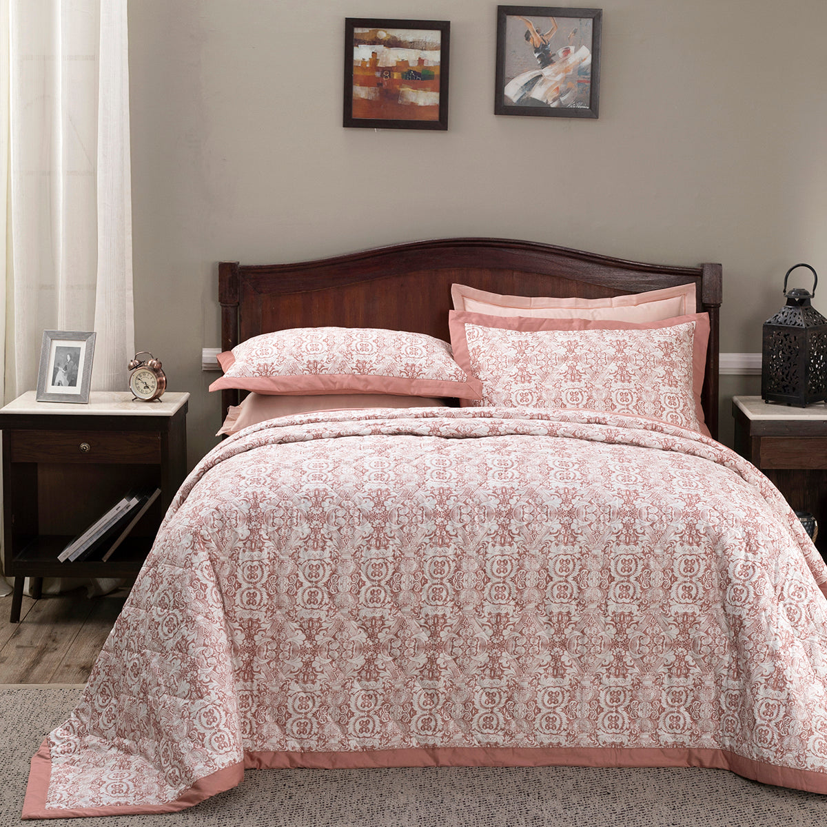 Regal Bliss Ellis Summer AC Quilt/Quilted Bed Cover/Comforter Red