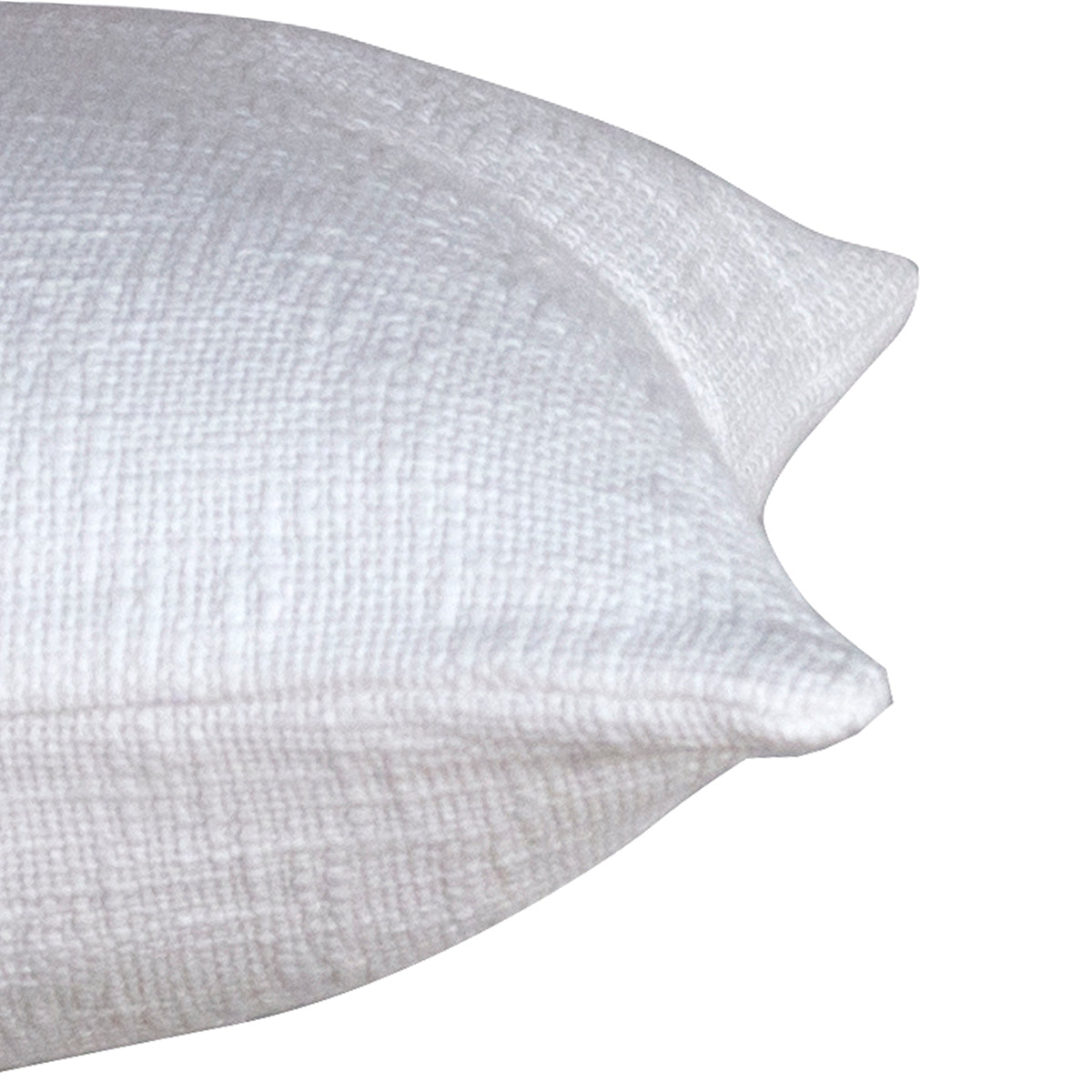 Rurban Divine Marcella Solid 100% Cotton White Cushion Cover
