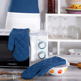 Maspar Printed Aspire 2 PC Oven Mitt Set Blue