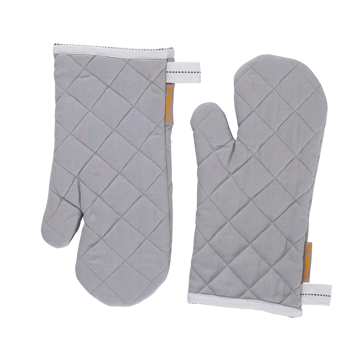 Maspar Printed Aspire 2 PC Oven Mitt Set Grey