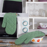 Maspar Printed Aspire 2 PC Oven Mitt Set Green