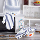 Maspar Printed Roux 2 PC Oven Mitt Set Blue