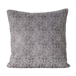 Grandeur Ore-Rerun 100%Cotton Grey FoilPrintedCushionCover