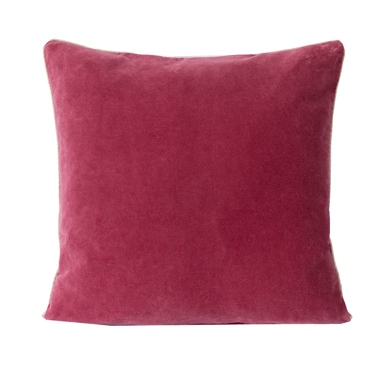 Vintage Transparent Foile Print Ore-Rerun Cushion Cover Red