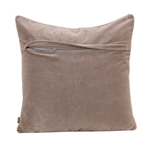 Grandeur Solid Velvet 100%Cotton Neutral Cushion Cover